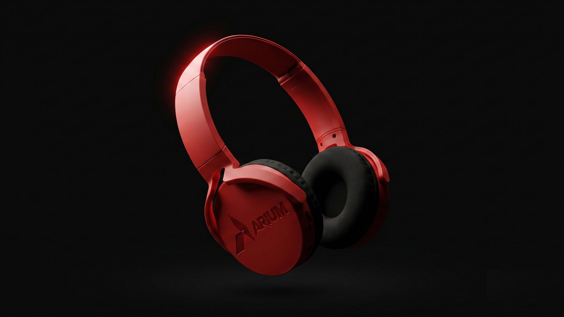 ARIUM Reaper V1 headset floating against a dark backdrop with red accent lighting