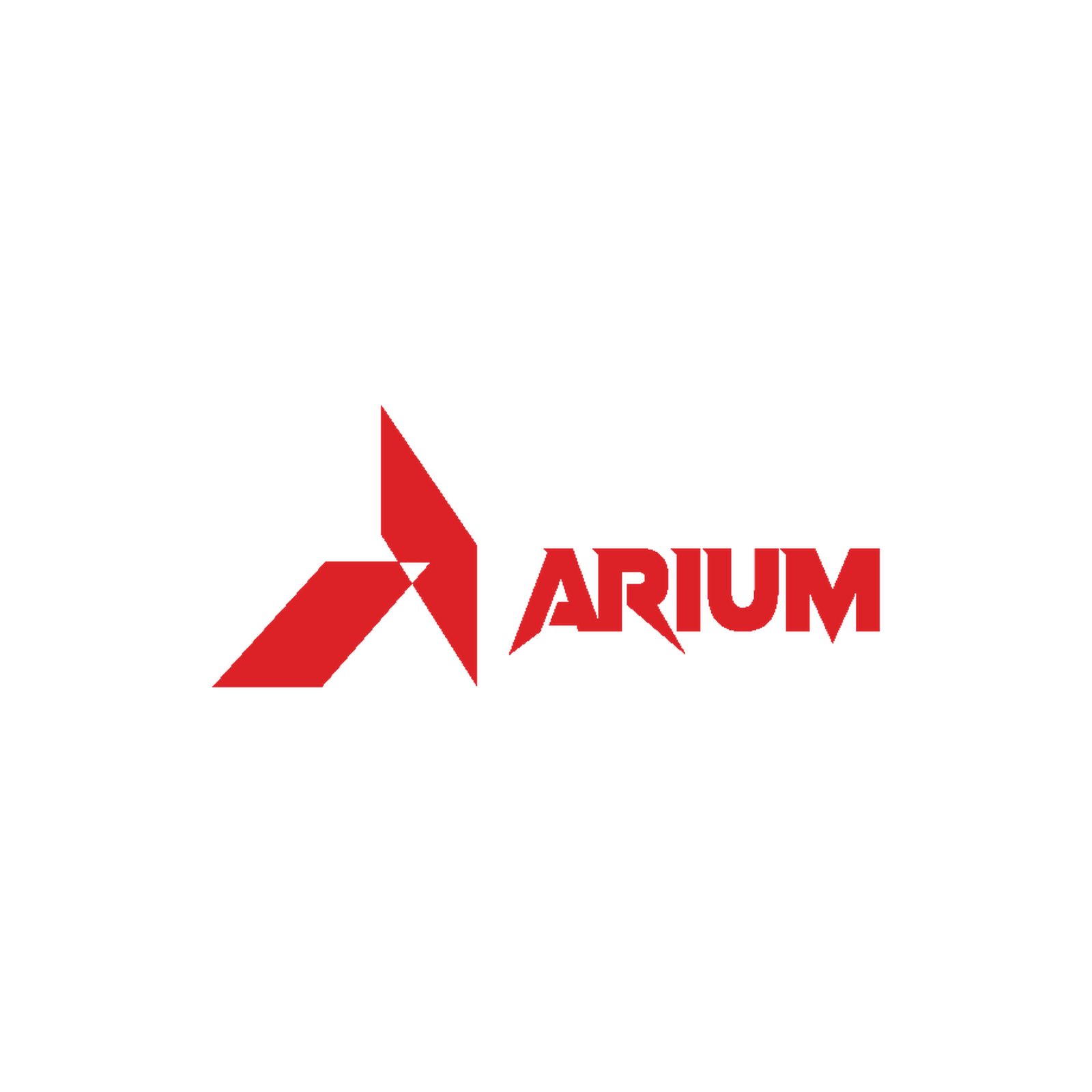 Arium logo in brand colour on light backdrop — reverse variant