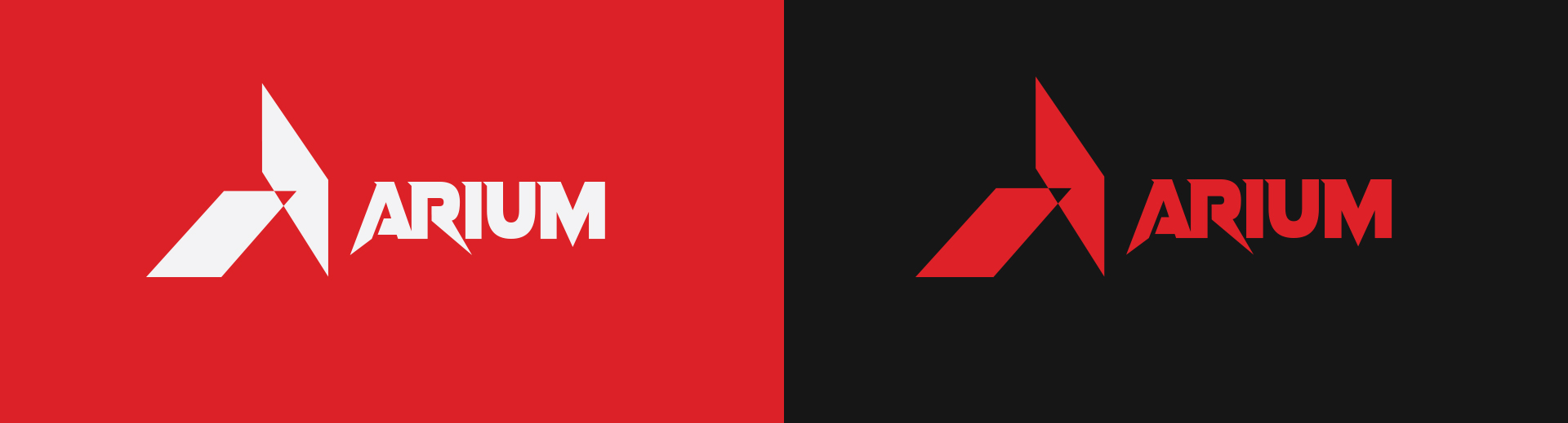 ARIUM logo system — monogram, wordmark, and lockup variations