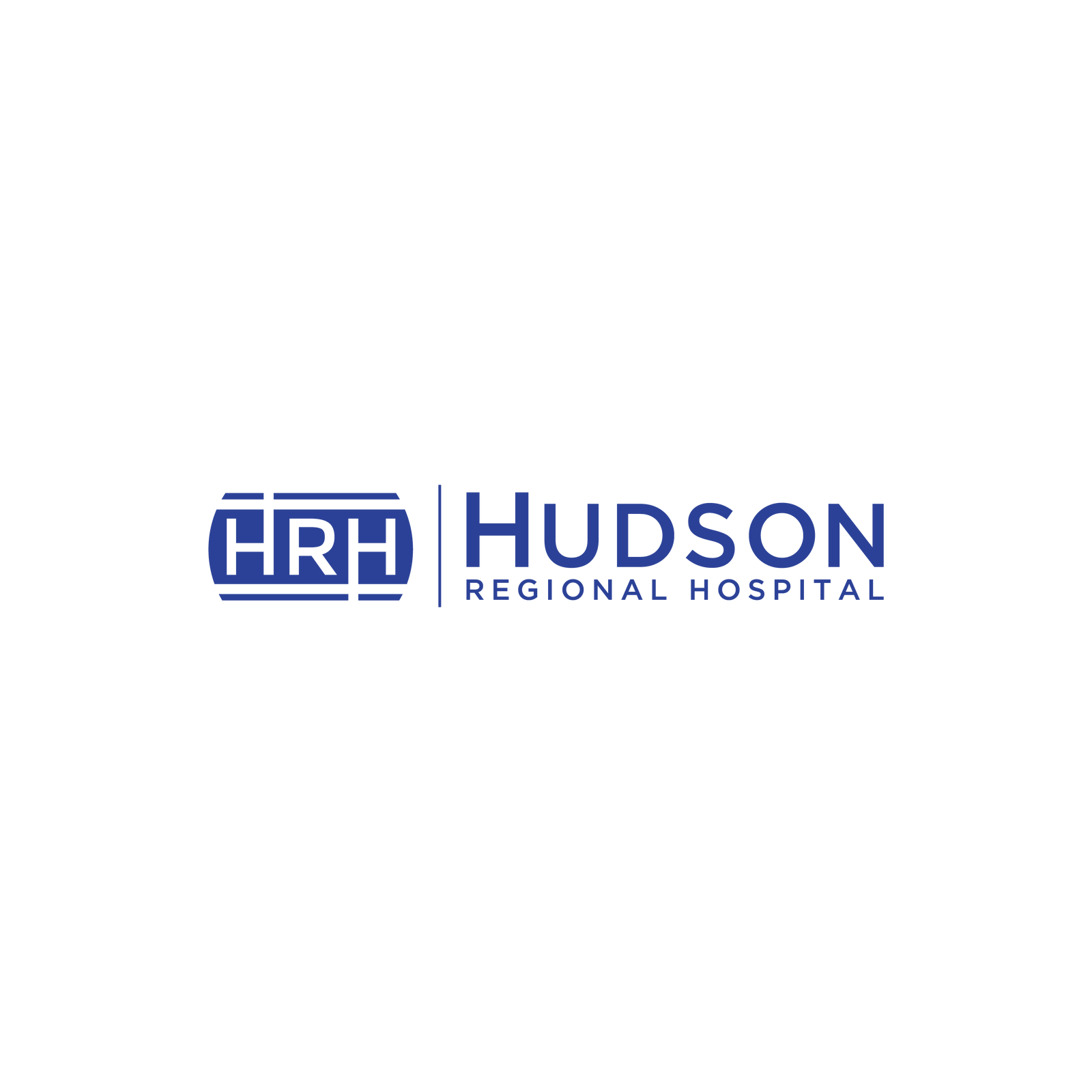 Hudson logo in brand colour on light backdrop — reverse variant