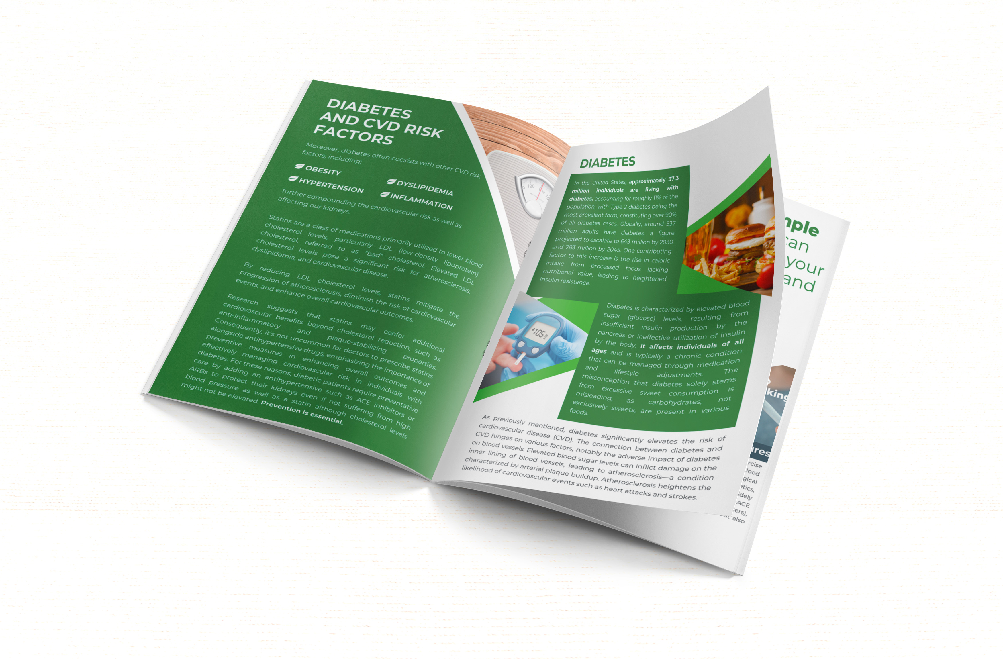 Diabetes booklet interior spread